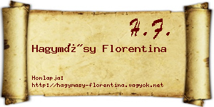 Hagymásy Florentina névjegykártya